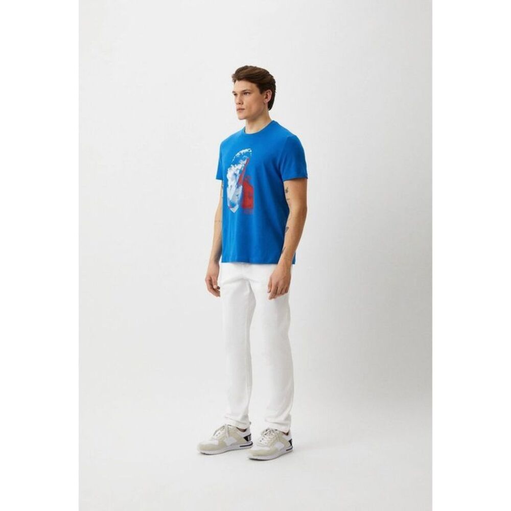 Bikkembergs Light Blue Cotton Men's T-Shirt